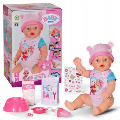 BABY born - Interaktywna lalka Emma 43 cm + akcesoria