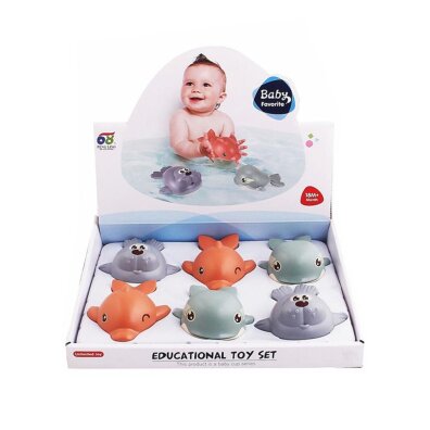 Nakręcane zwierzątko do kąpieli 12 x 5 cm 3 wzory 18m+